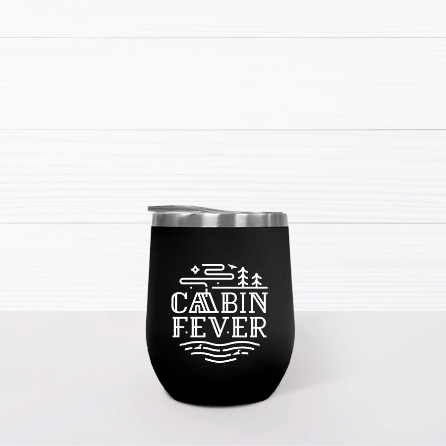 Cabin Fever Wine Tumbler