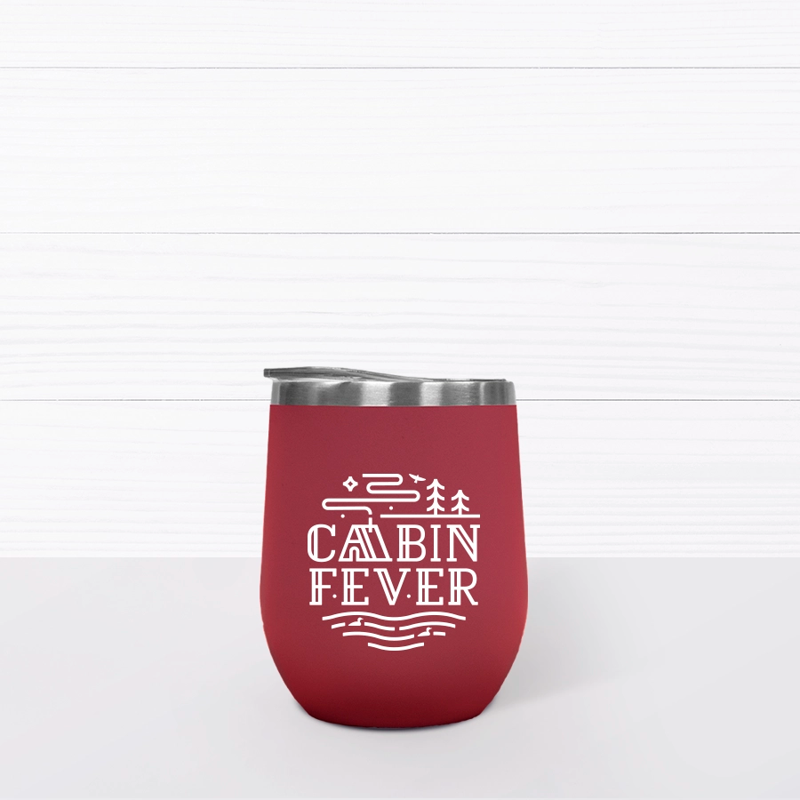 Cabin Fever Wine Tumbler