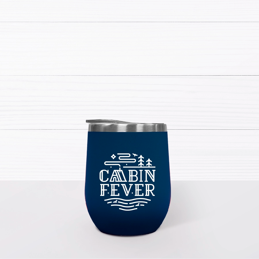 Cabin Fever Wine Tumbler