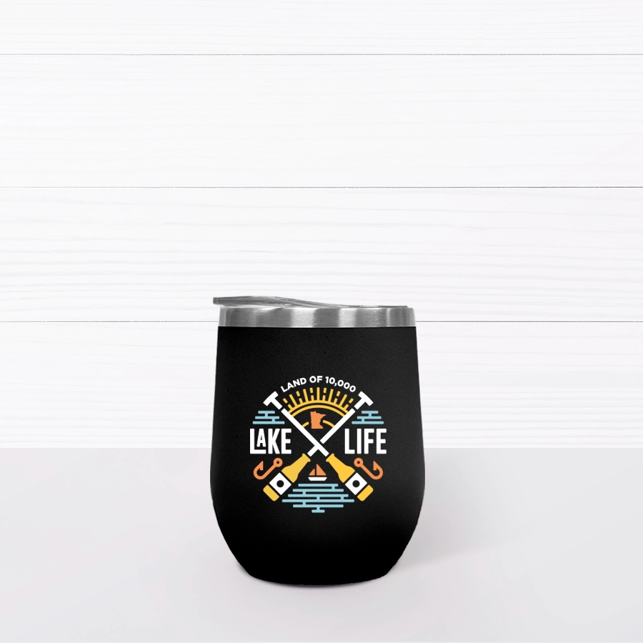 Lake Life Wine Tumbler