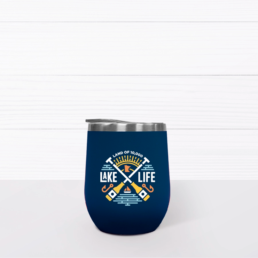Lake Life Wine Tumbler