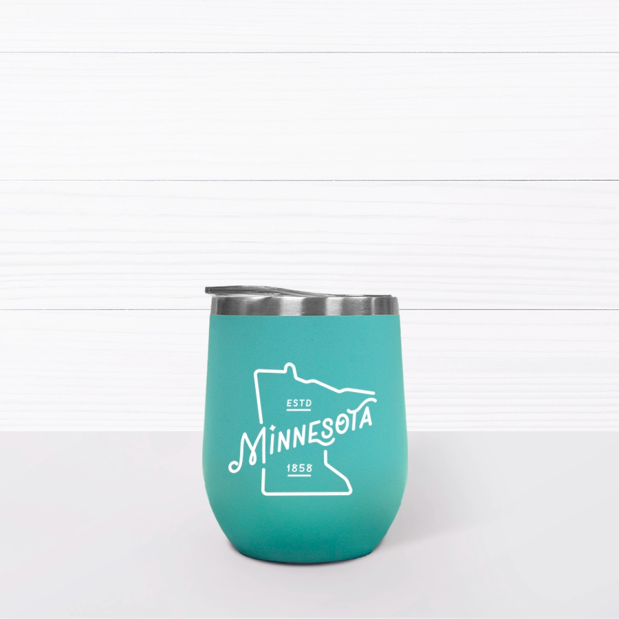 Minnesota Outline Wine Tumbler