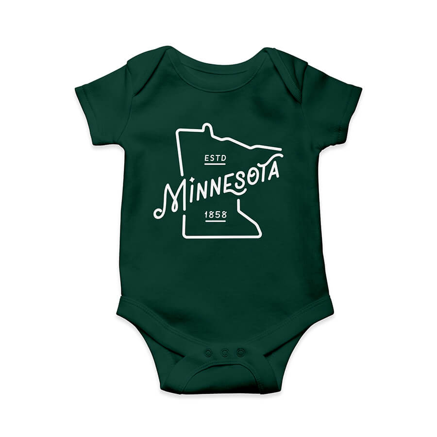 MN Outline Infant's Onesie