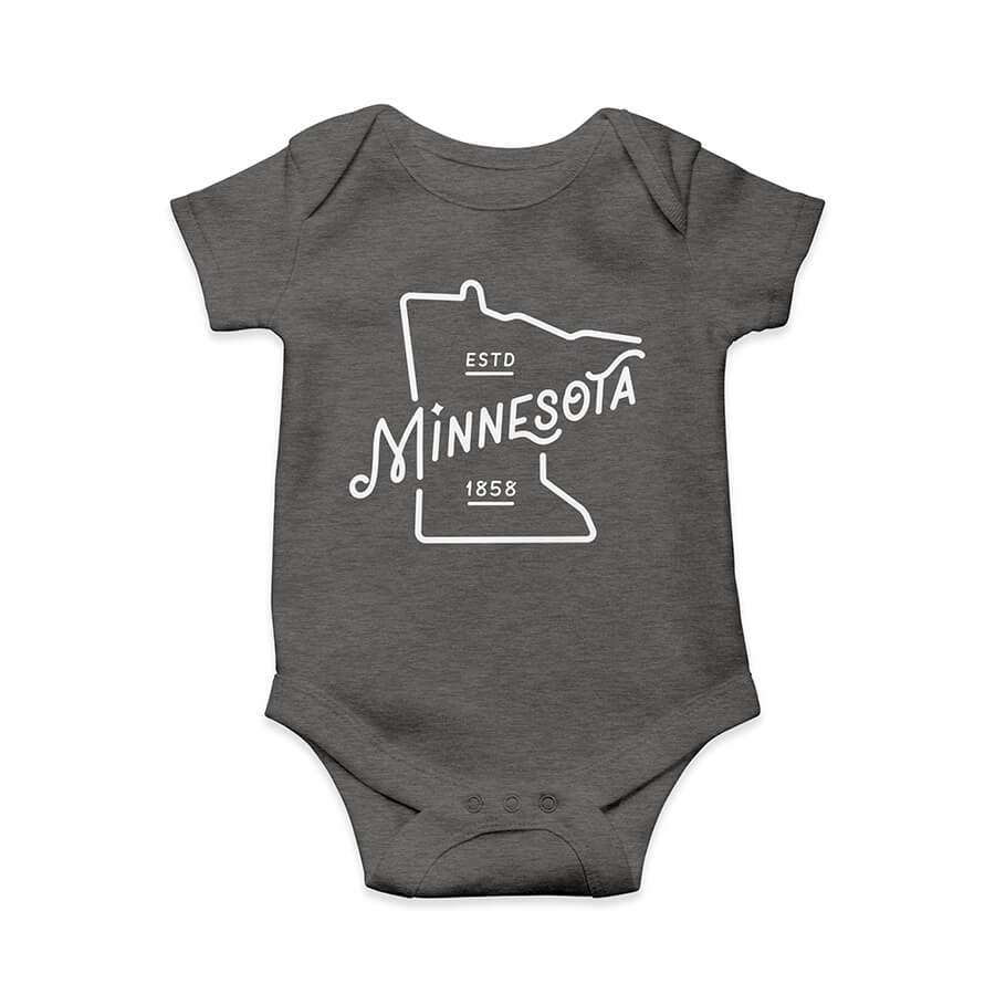 MN Outline Infant's Onesie