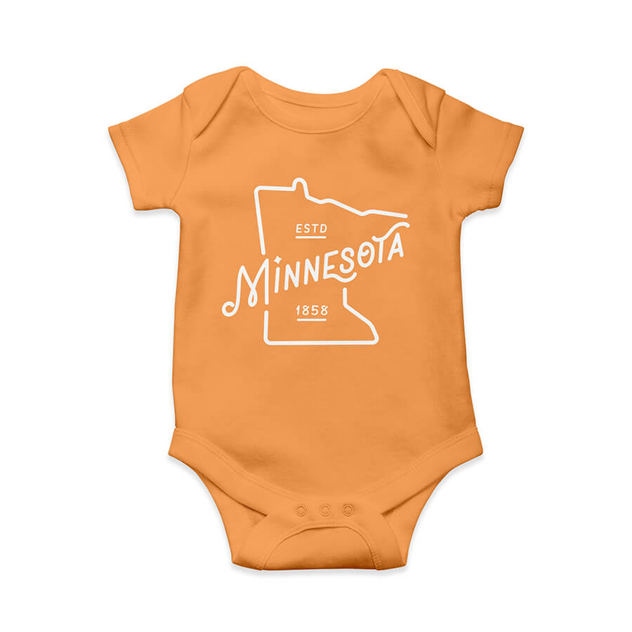 MN Outline Infant's Onesie